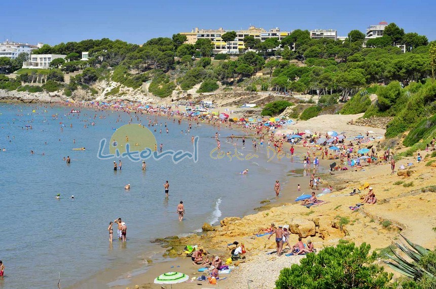 playa larga de salou