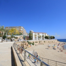 Vista panoramica de la playa de Alguer