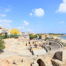 Vista aereal del Anfiteatro Romano de Tarragona