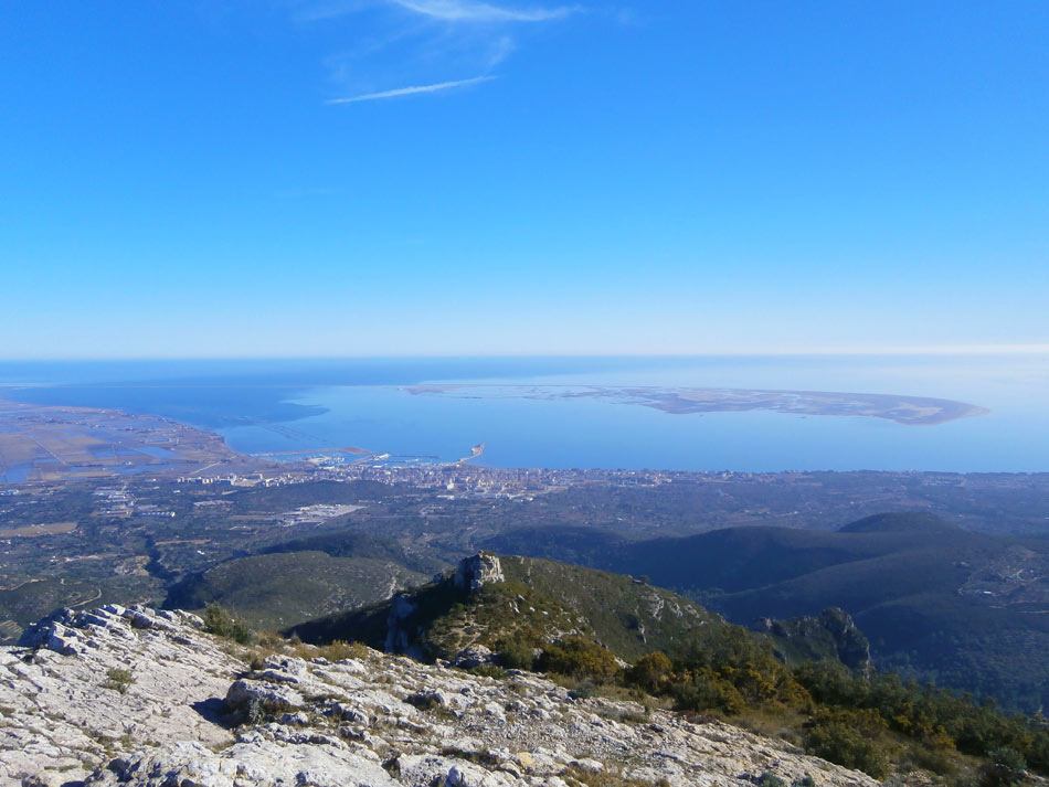 Vista del Delta del Ebro desde la Foradada