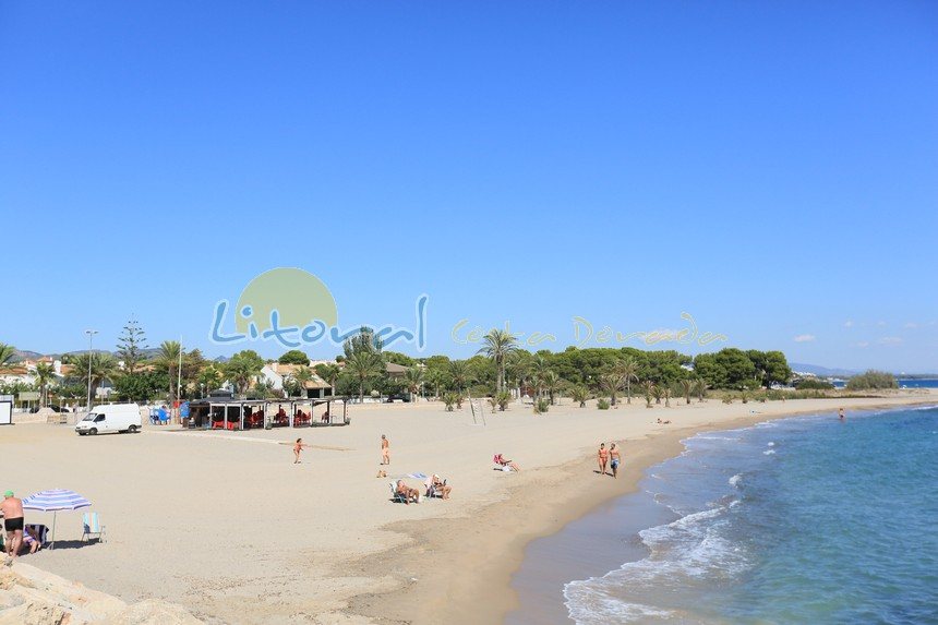 playa de la Punta del Rio en Hospitalet del Infant